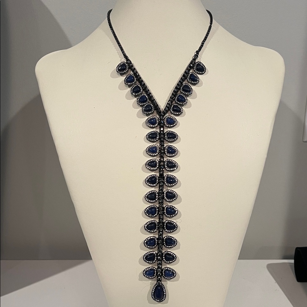 Lucky Brand blue/Black Choker Necklace
